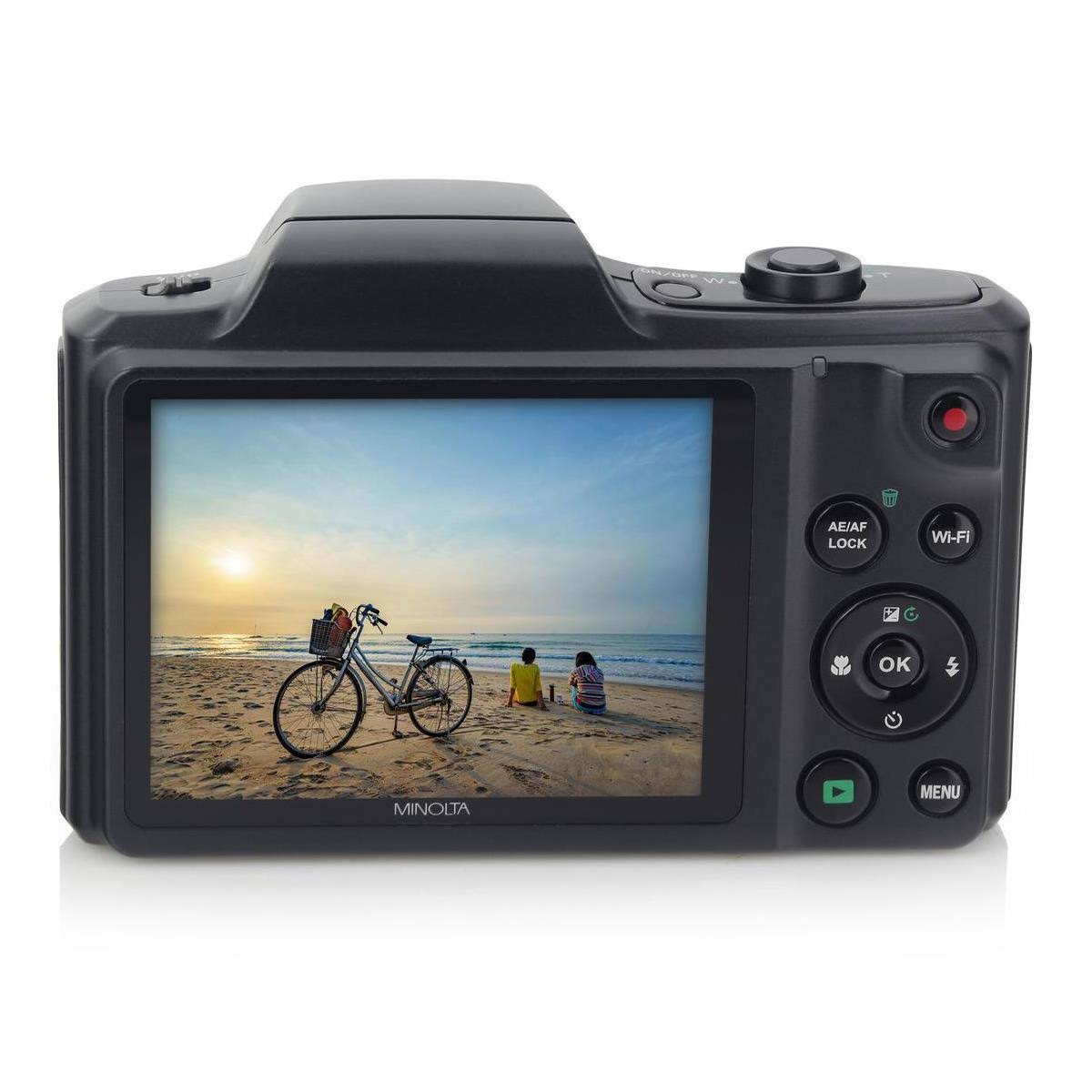 20.0-Megapixel 1080p Full HD Wi-Fi Digital Camera with 22x Zoom (Black) E77245