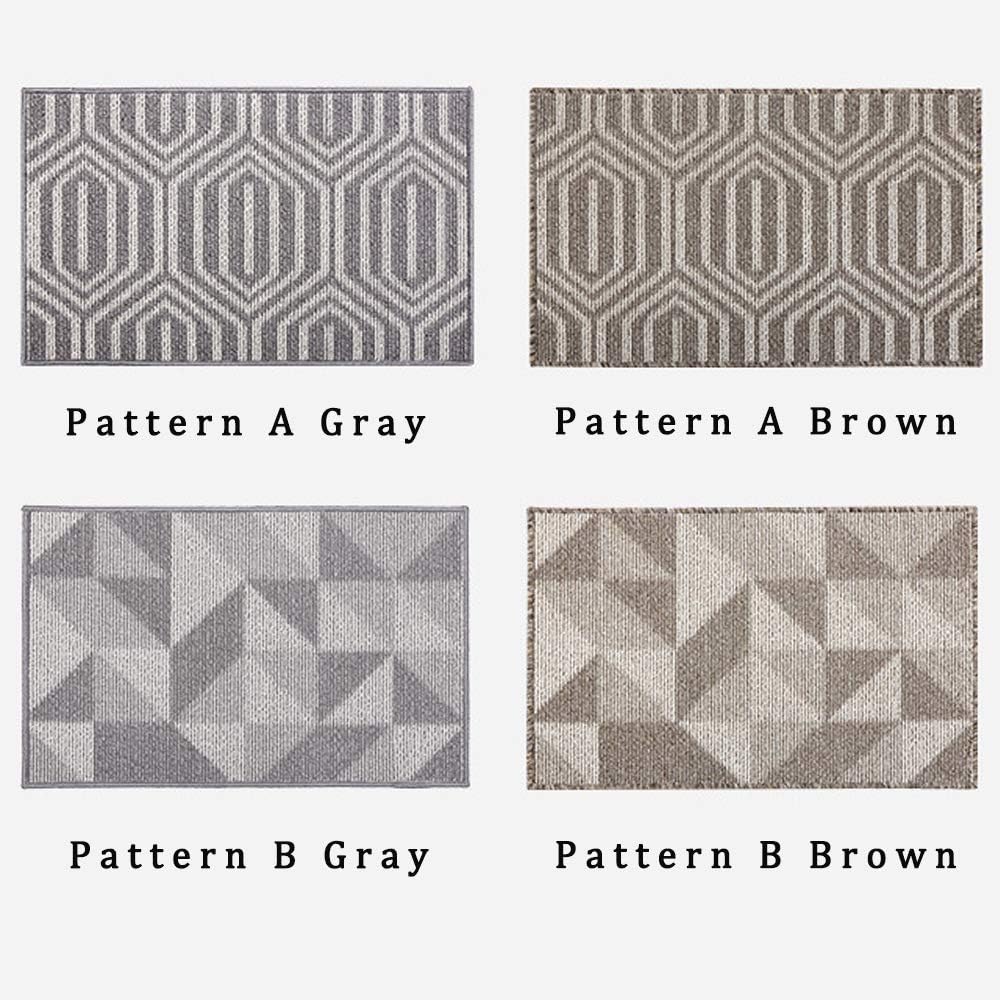Gray 24 x 36 Inch Non Slip Indoors Doormat T281302
