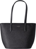 Black Large Top Zip Tote Shoulder Bag K245633