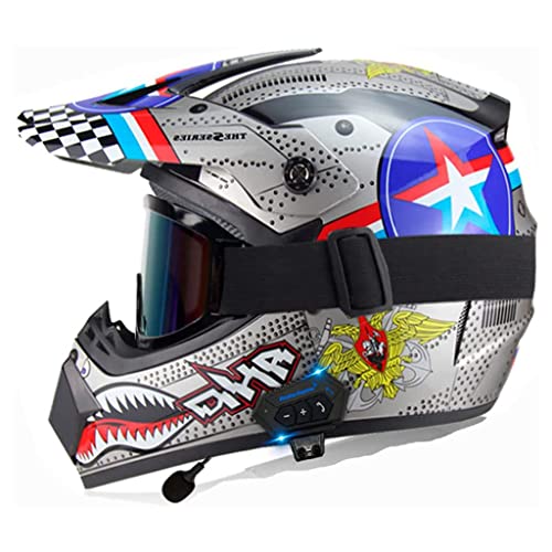 DOT Certified Full Face Motorcycle Helmet with Built-in Speaker I298
