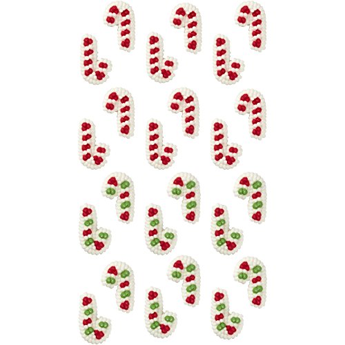 Mini Candy Cane Edible Cupcake Toppers Q58869