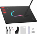 Graphics Drawing Tablet with 8 x 6 Inch Active Area, 8192 Level Battery-Free Pen and 8 Express Keys G5878