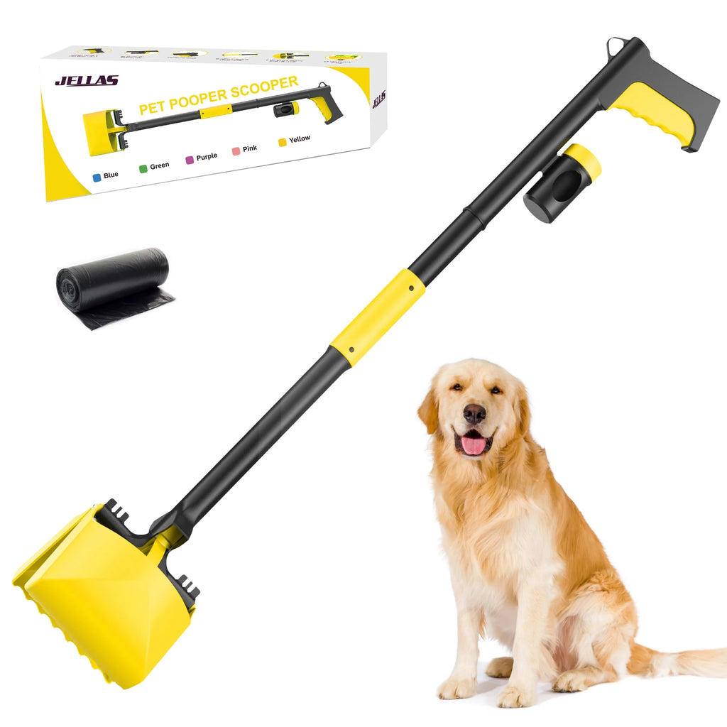 32" Foldable Poop Scooper with Bag and Bag Holder R63381