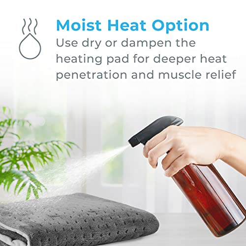 XL 12" x 24" Electric Heating Pad with 6 Heat Settings T892