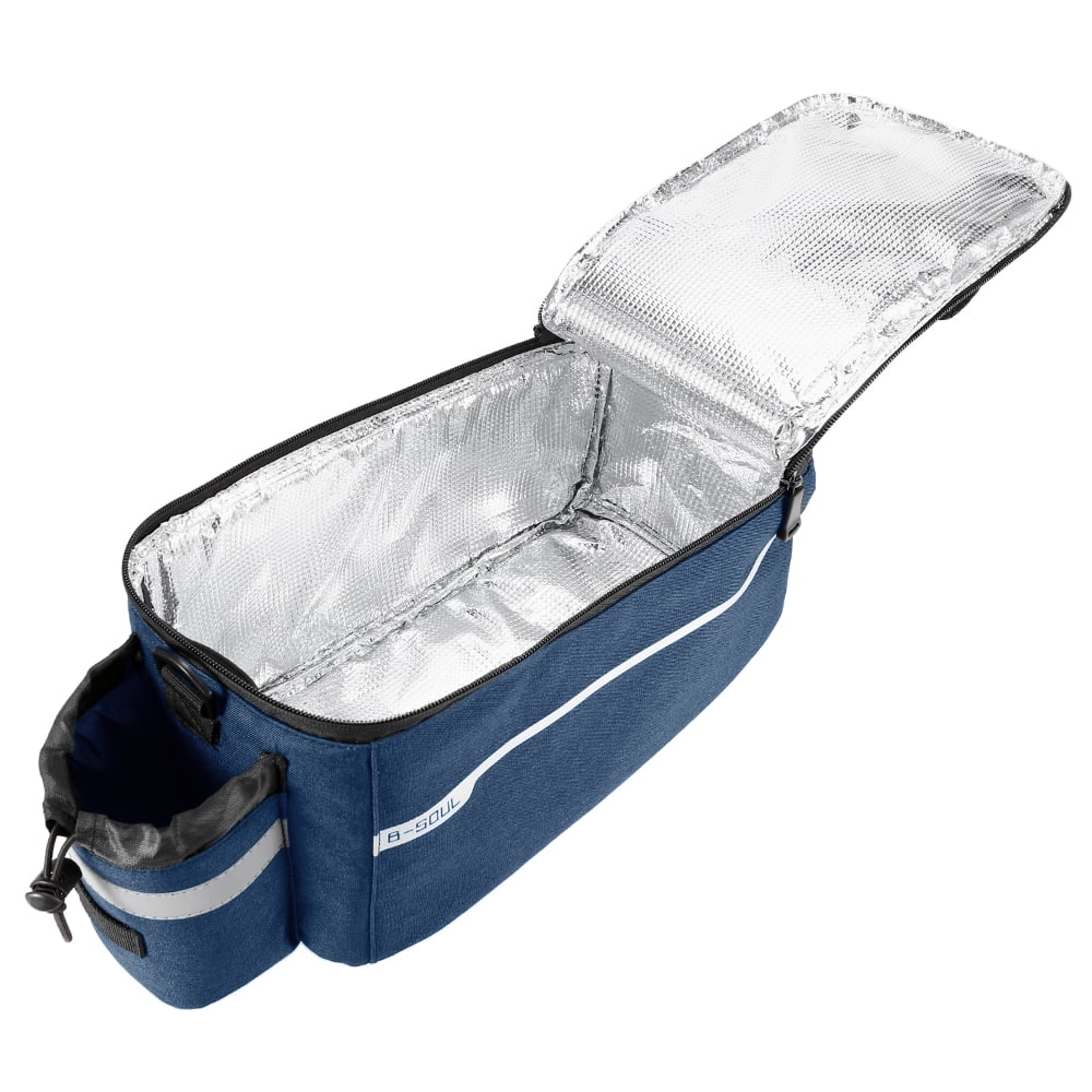 Insulated Trunk Cooler Bag Cycling Rear Rack Storage Luggage Bag Reflective MTB Bike Pannier Bag I568117
