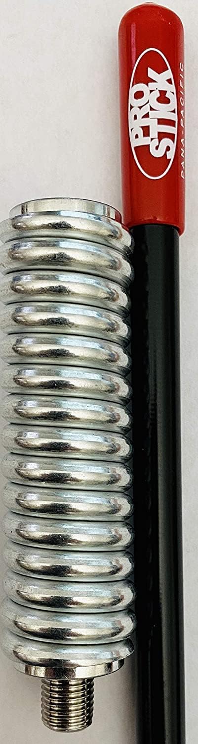 4 Foot Fiberglass 1000 Watt Black CB Radio Antenna with Heavy Duty Stainless Steel Spring X13603