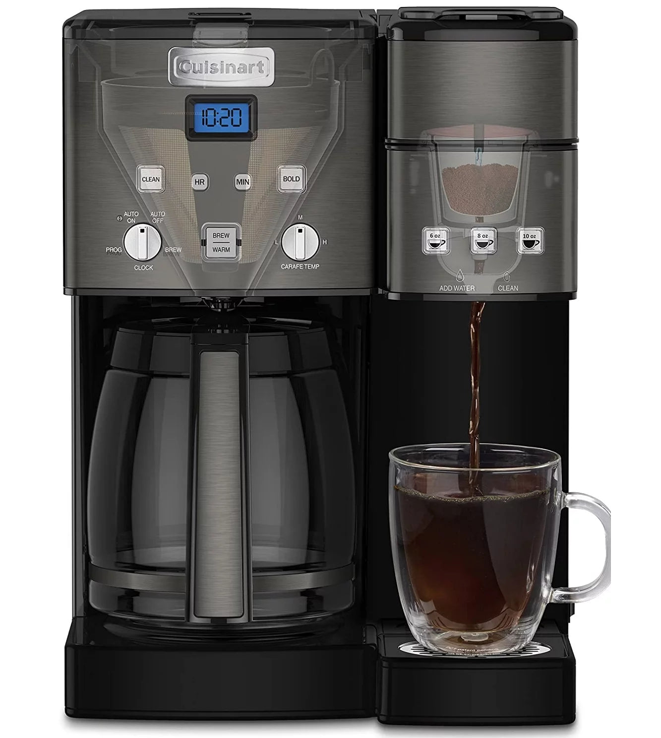 12 Cup Coffee Maker And Single-Serve Brewer Black V1701