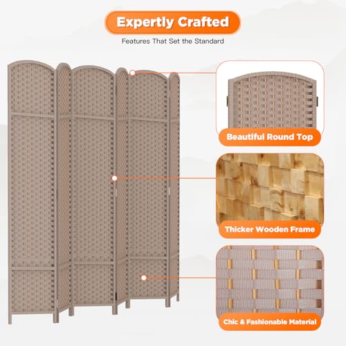 Brown 4 Panel Room Divider R923