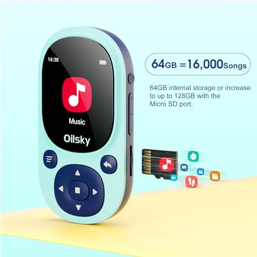 64GB Bluetooth MP3 Player with Clip X47661