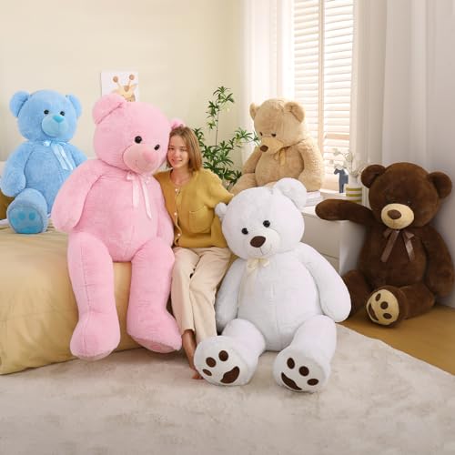 6ft Stuffed Teddy Bear with Red Heart S1468