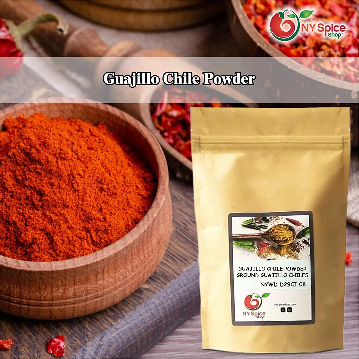 Chili Guajillo Mexican Dried Peppers - 3 Pound F45264