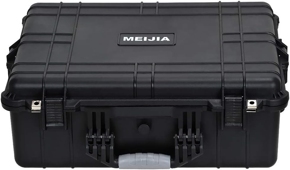 Portable Waterproof Hard Case with Customizable Fit Foam Insert, Black W3343
