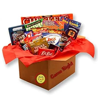 College Care Package - Games and Snacks Gift Box W895743