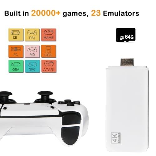 Retro Game Console with Dual Controllers Y72064