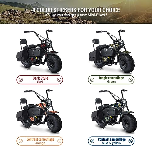 Camo Blue & Yellow Electric Mini Dirt Bike N85260