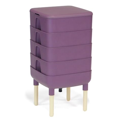 Grey 4-Tray Worm Vermicomposter Bin B299059