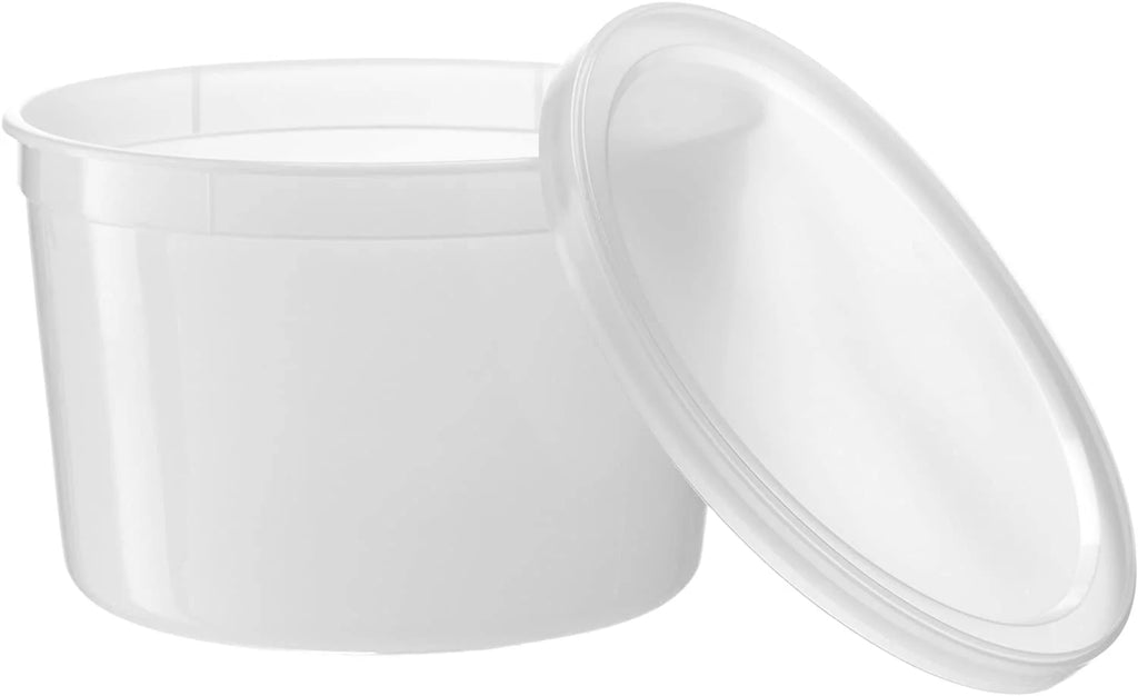 64oz Plastic Deli Containers with Lids, Set of 50 T972488