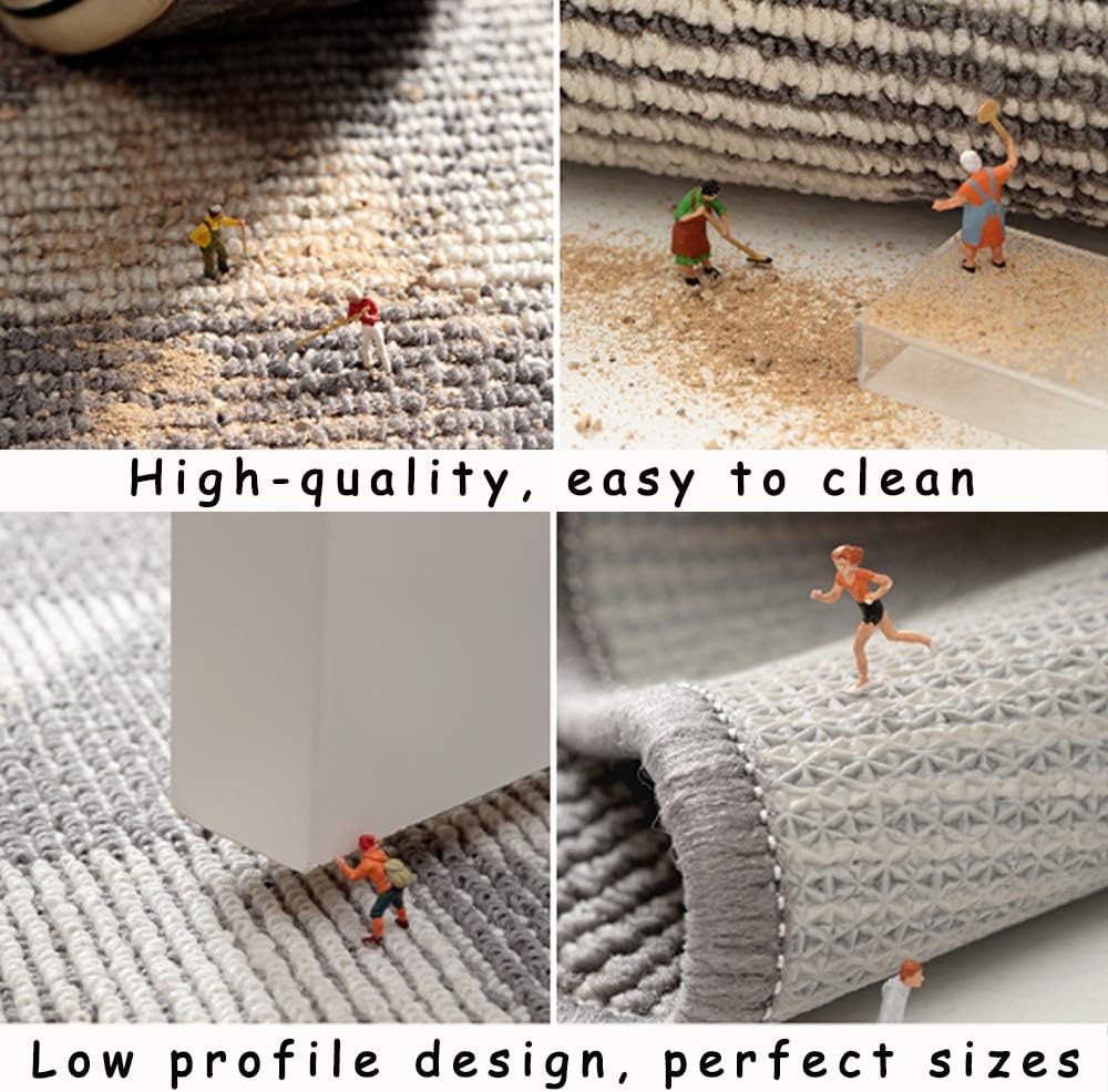 Gray 24 x 36 Inch Non Slip Indoors Doormat T281302