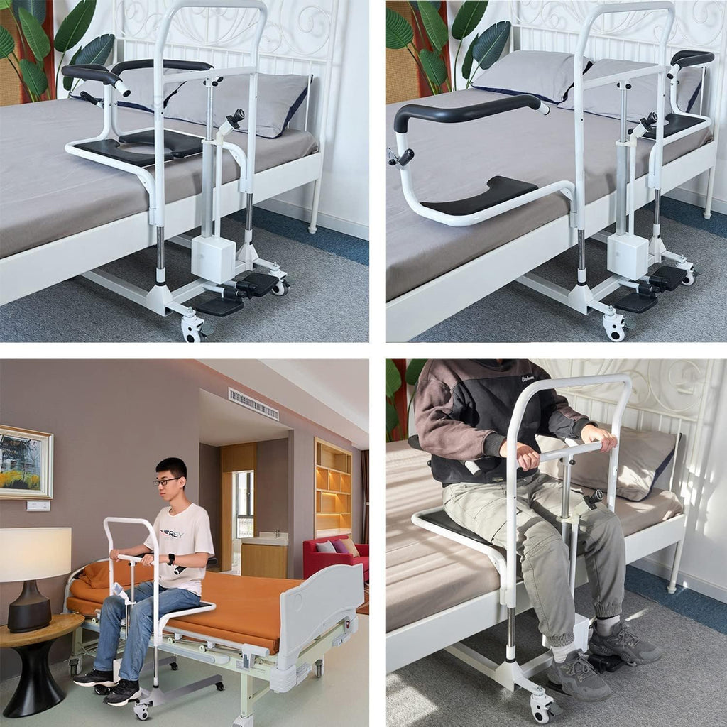 Electric Patient Lift Transfer Chair with 180° Split Seat and Bedpan X988143