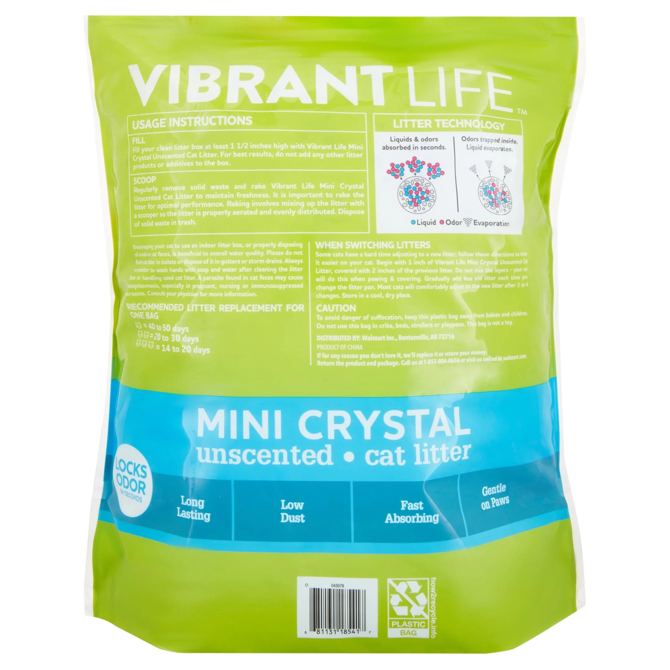 Mini Crystal Unscented Cat Litter, 8 lb B34593