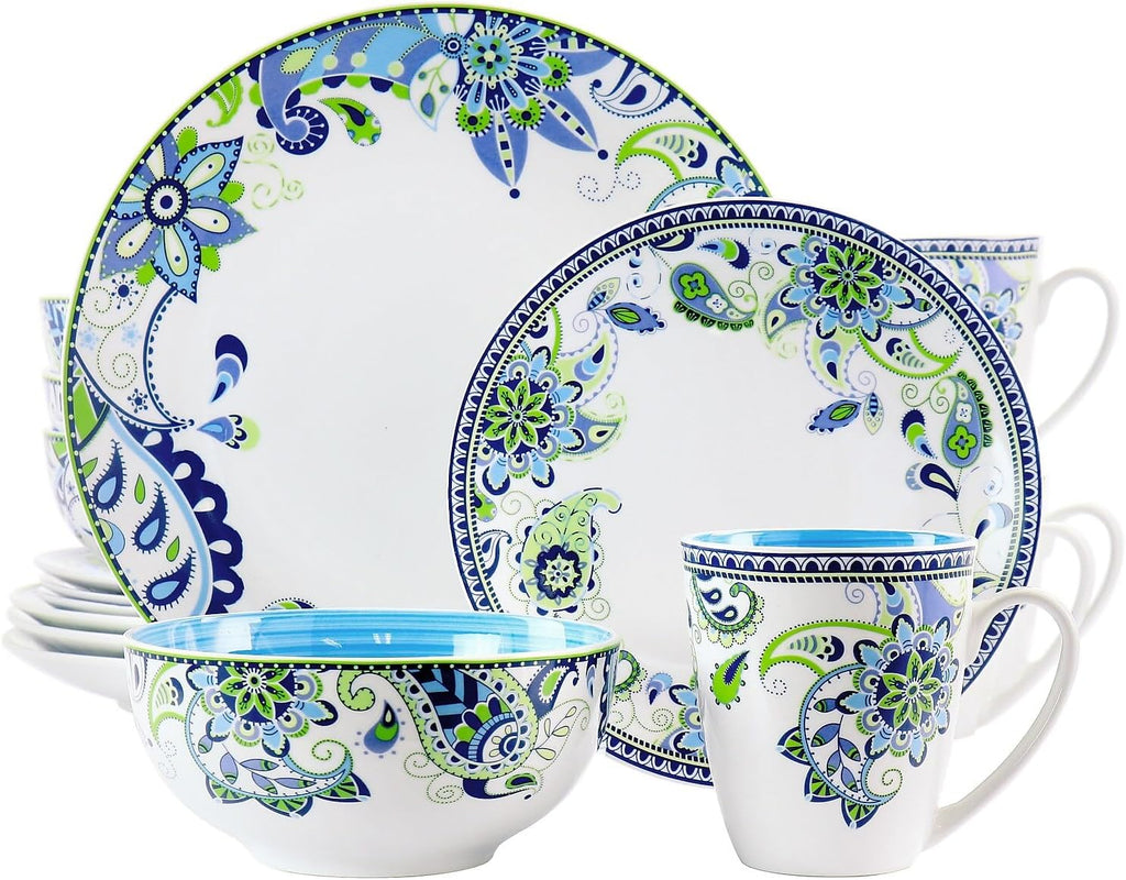 16 Piece Round Porcelain Dinnerware Set L260081
