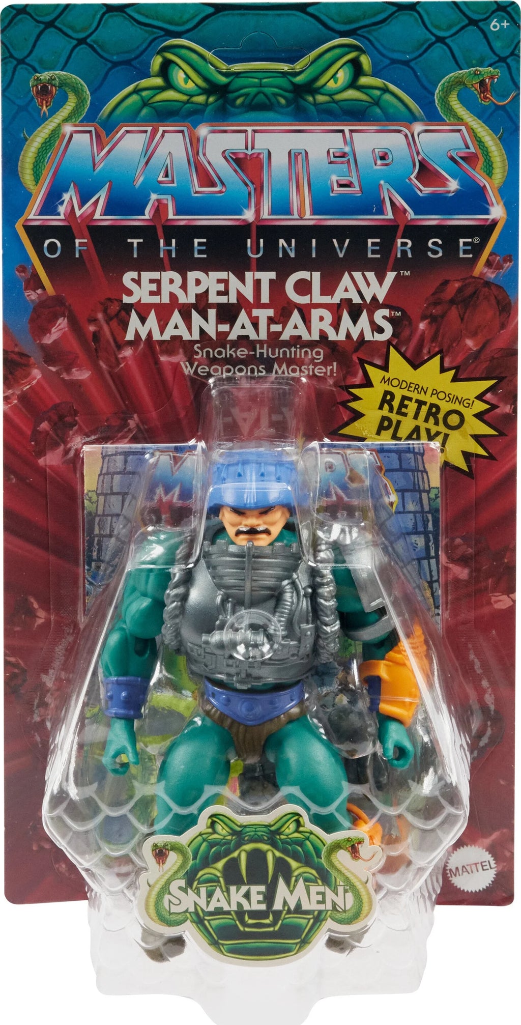 Serpent Claw Man-at-arms Action Figure & Accessory, Posable (5.5 inch) X3875