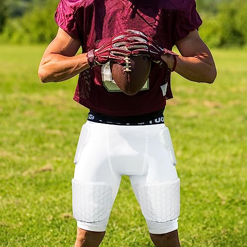 Men's Padded Compression Shirt and Pants Training Vest Sleeveless T-Shirt and Short Set Protective Gear E293000