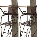 Camouflage 18.5 Foot 1 Person Adjustable Ladder Tree Stand (2 Pack) U220368