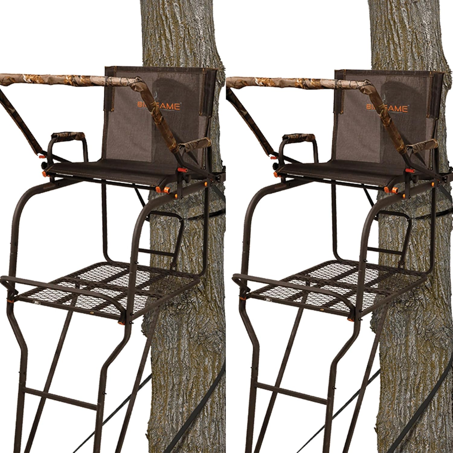 Camouflage 18.5 Foot 1 Person Adjustable Ladder Tree Stand (2 Pack) U220368