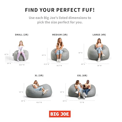 Medium Foam Filled Bean Bag Chair with Removable Cover, Collegiate Green, Durable Woven Polyester, 3 feet D32872