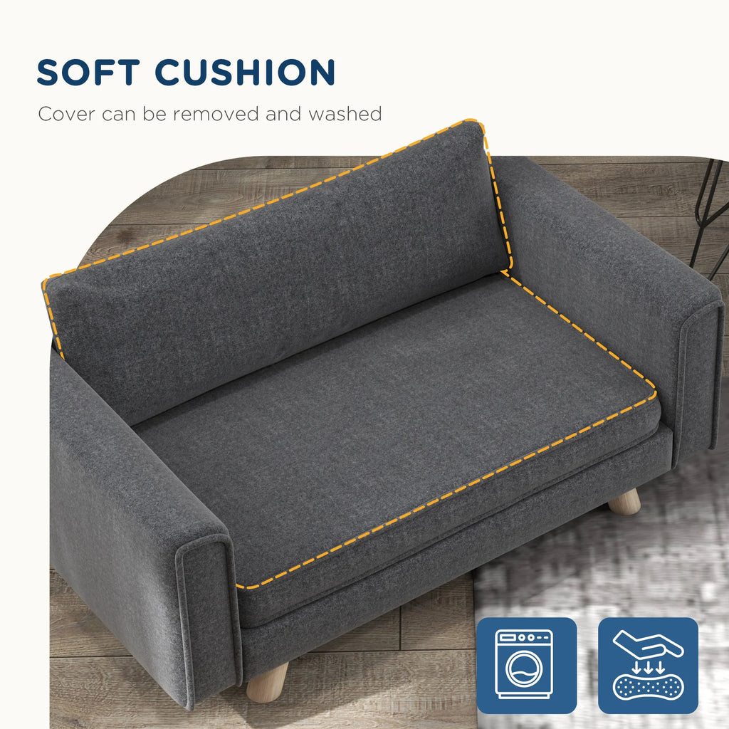 Gray Elevated Pet Sofa P803