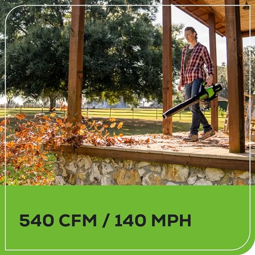 40V Cordless String Trimmer + Leaf Blower Combo Kit with 2.0Ah Battery and Charger O32860