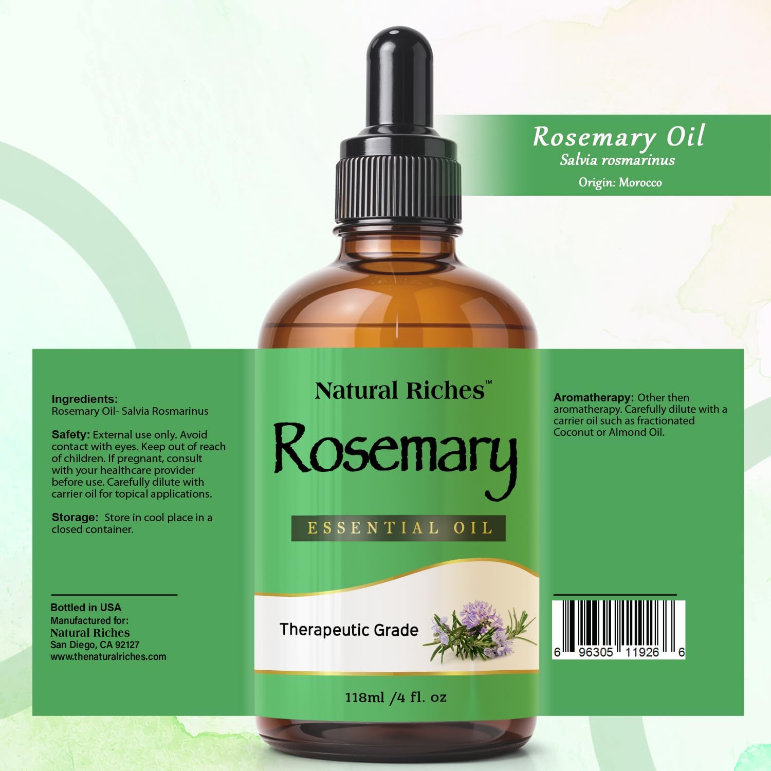 4 fl oz Rosemary Essential Oil K542525