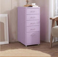 Metal Mobile File Cabinet with Lock Casters A988610