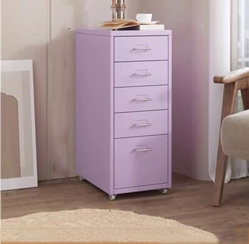 Metal Mobile File Cabinet with Lock Casters A988610