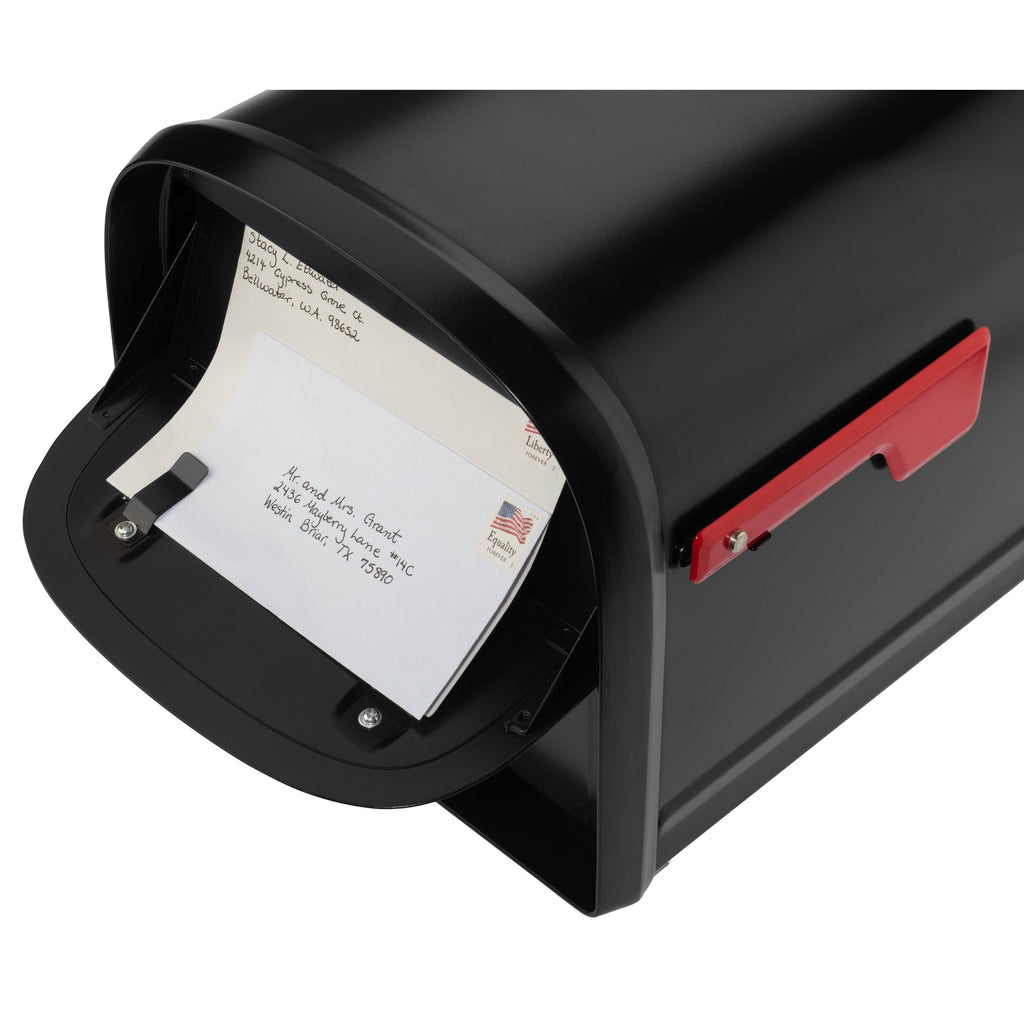 Post Mount Locking Mailbox (Black) A975