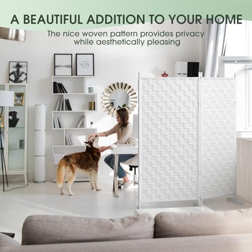 White Folding Room Divider N620