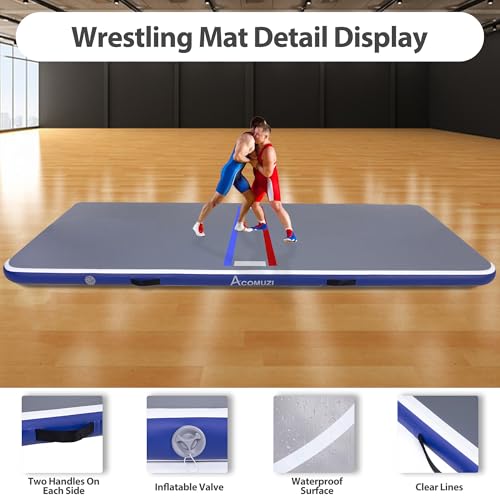 Gray Inflatable Wrestling Mat 10FT/5FT U62830
