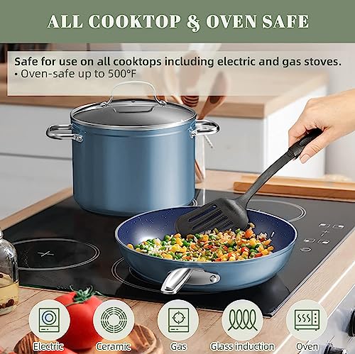 7pc Ceramic Nonstick Cookware Set D349471