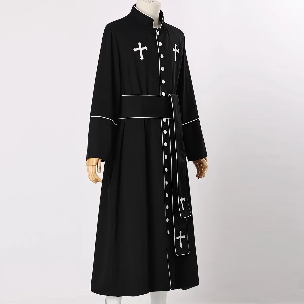Mens Priest Cassock Robe with Belt B21219