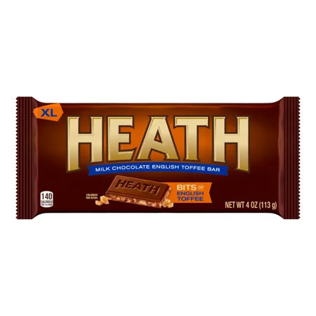 Extra Large English Toffee Candy Bar - 4.0 Oz (Pack of 6) Z63977
