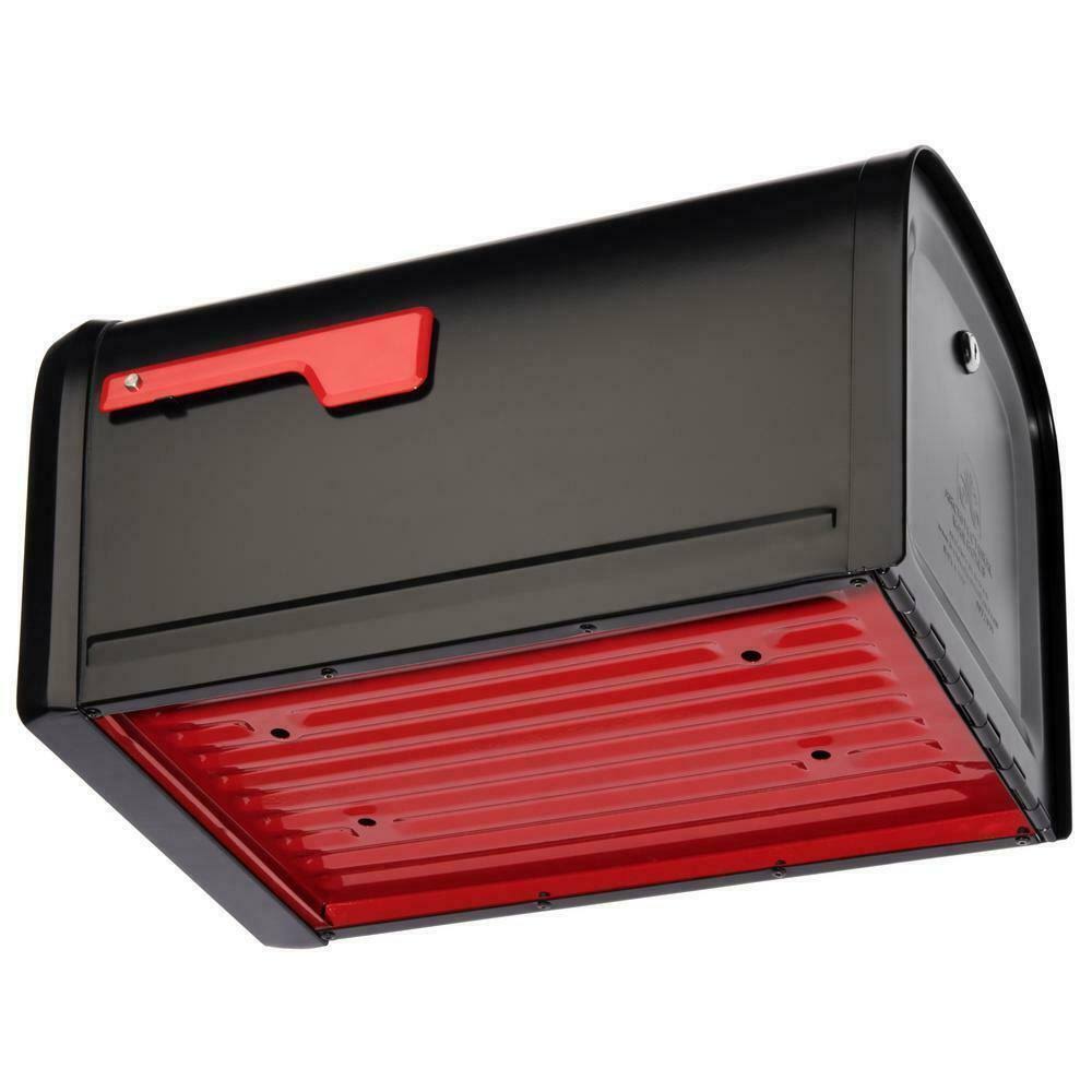 Post Mount Locking Mailbox (Black) A975