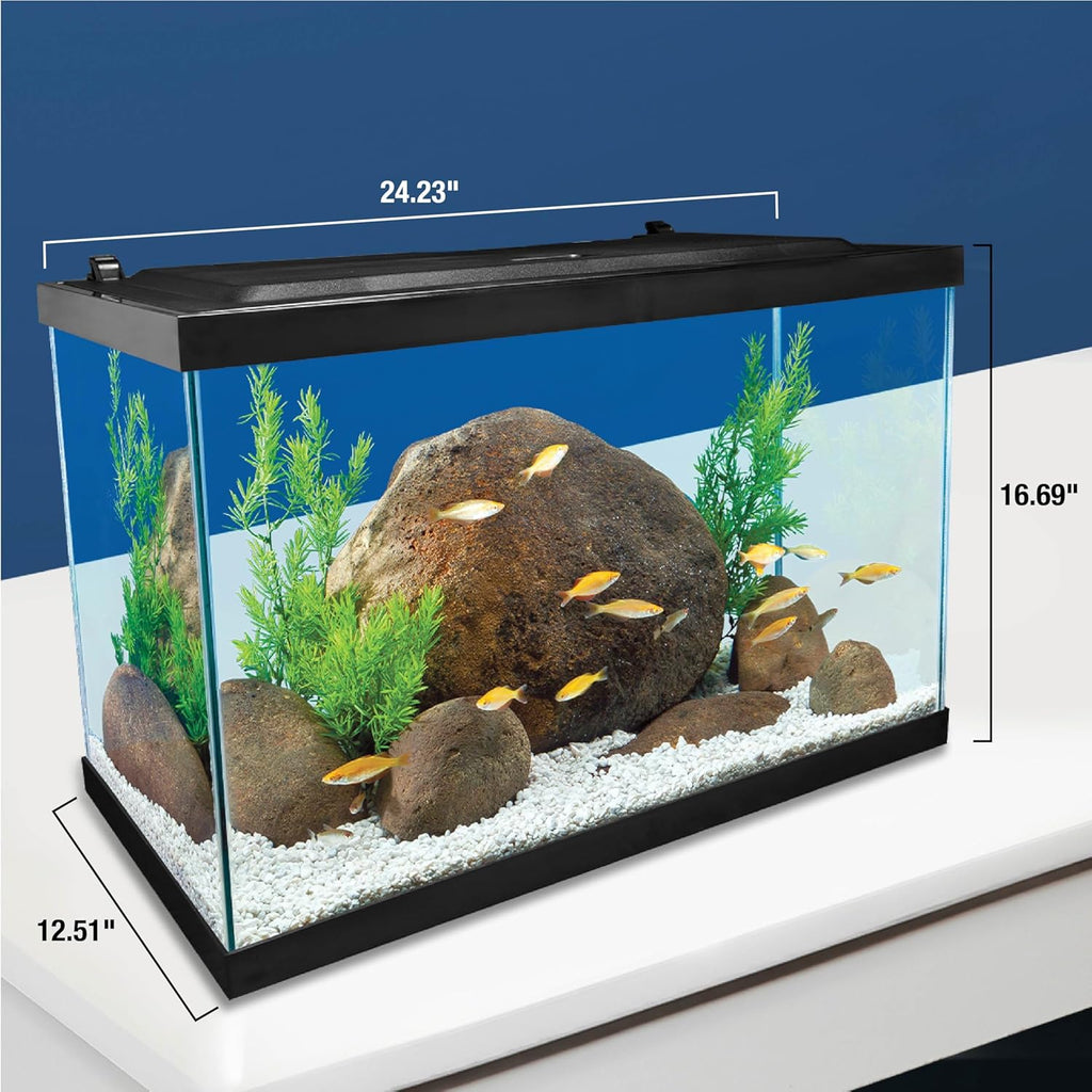 20 Gallon Complete Tropical Fish Tank Kit with LED Lighting U7461