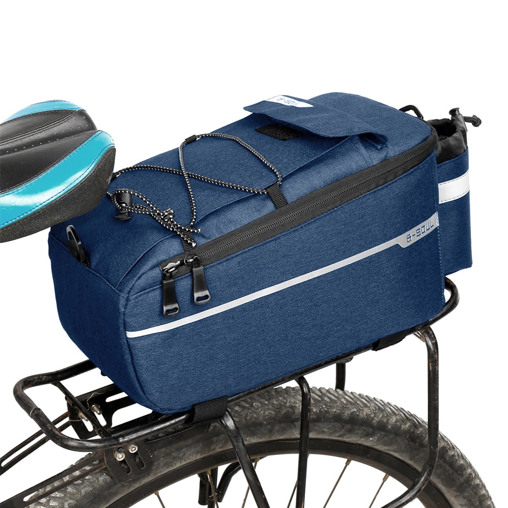 Insulated Trunk Cooler Bag Cycling Rear Rack Storage Luggage Bag Reflective MTB Bike Pannier Bag I568117