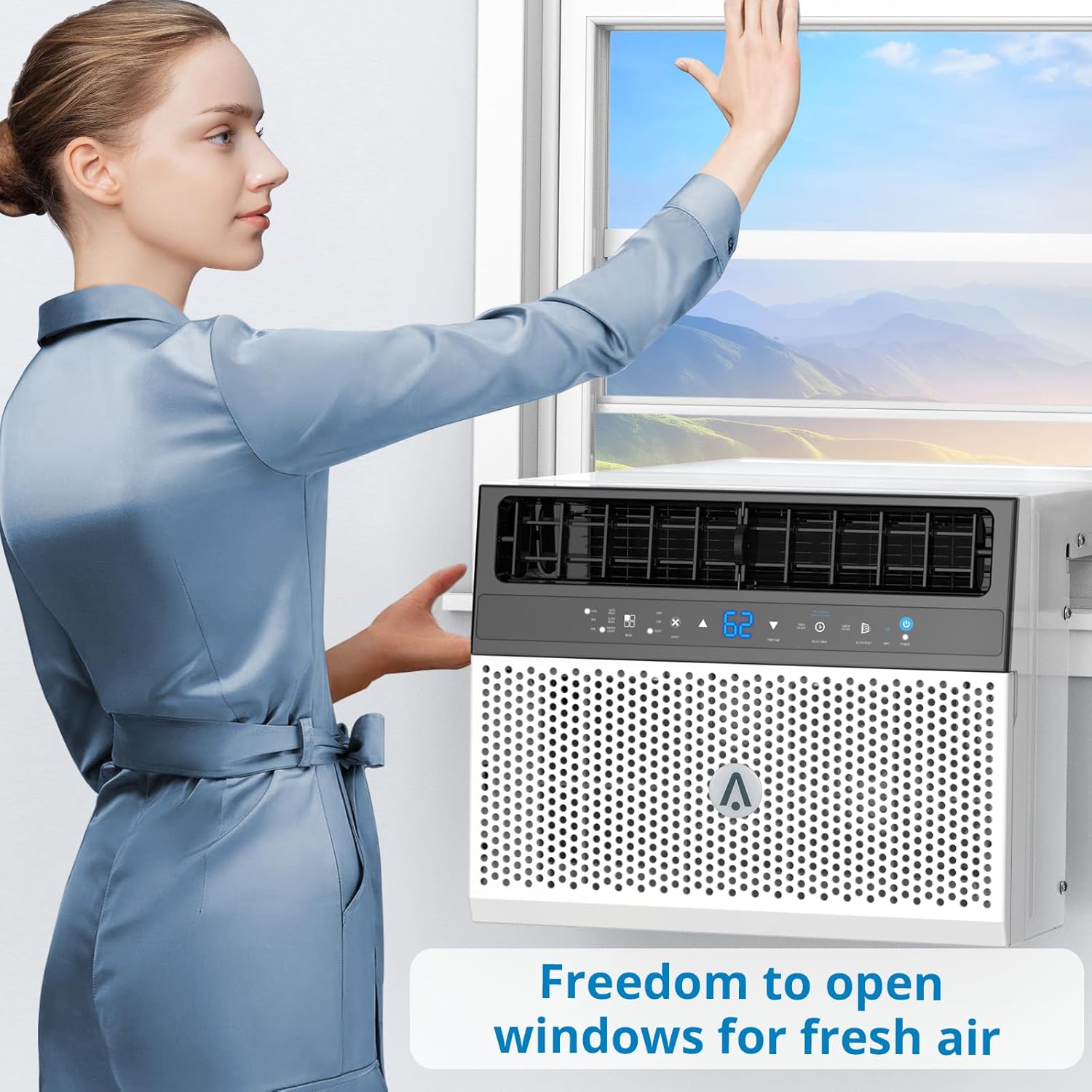 U-Shaped Window Air Conditioner, 6000BTU W8329