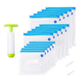 15 Pcs Reusable Vacuum Sealer Food Storage Bags P86725