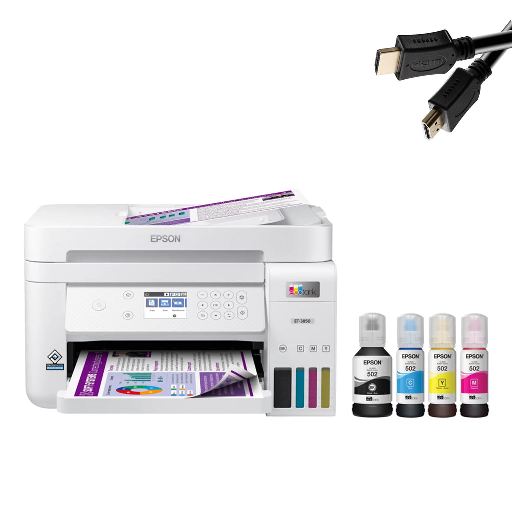 White All-in-One Inkjet Printer with Scanner, Copier J96042