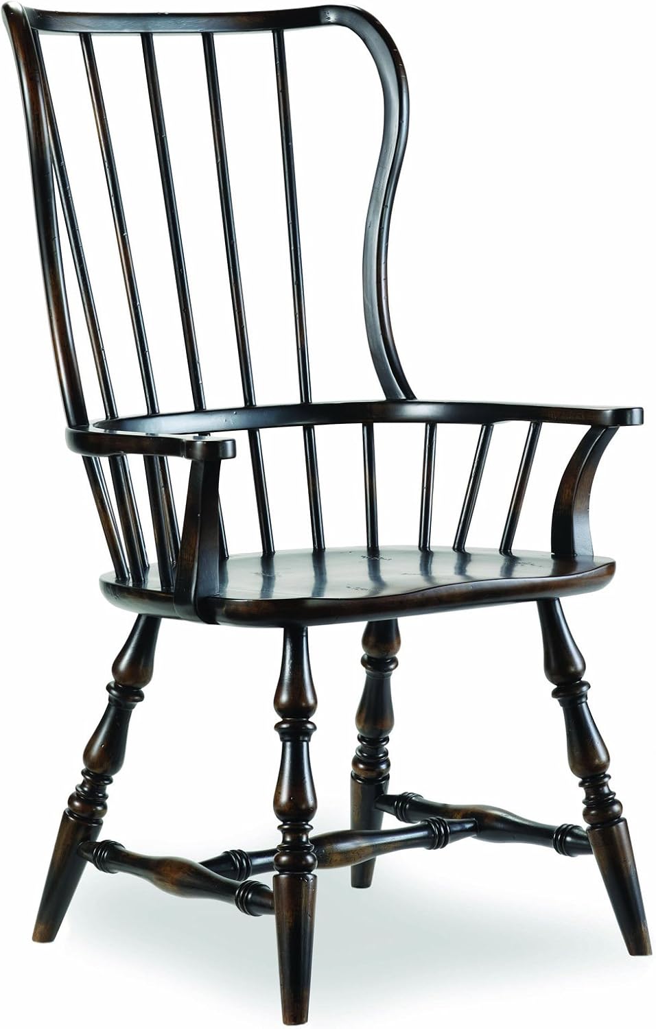 Ebony Spindle Dining Arm Chair (Set of 2) Q66722