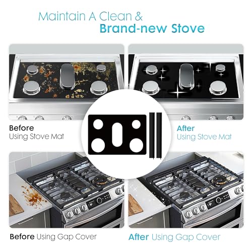 Reusable Non-Stick Stove Top Cover Guard With 2PCS Stove Gap Covers V476919