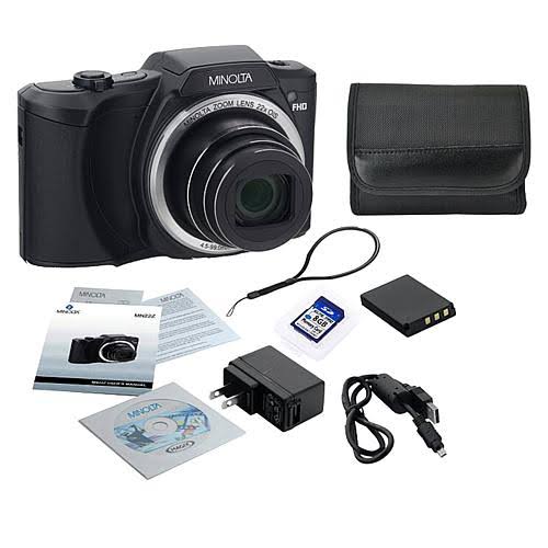 20.0-Megapixel 1080p Full HD Wi-Fi Digital Camera with 22x Zoom (Black) E77245